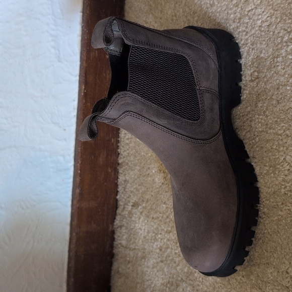 Zara Womens Suede Pull On Platform Ankle Boots Brown US 6.5  EU 37 - Picture 11 of 14